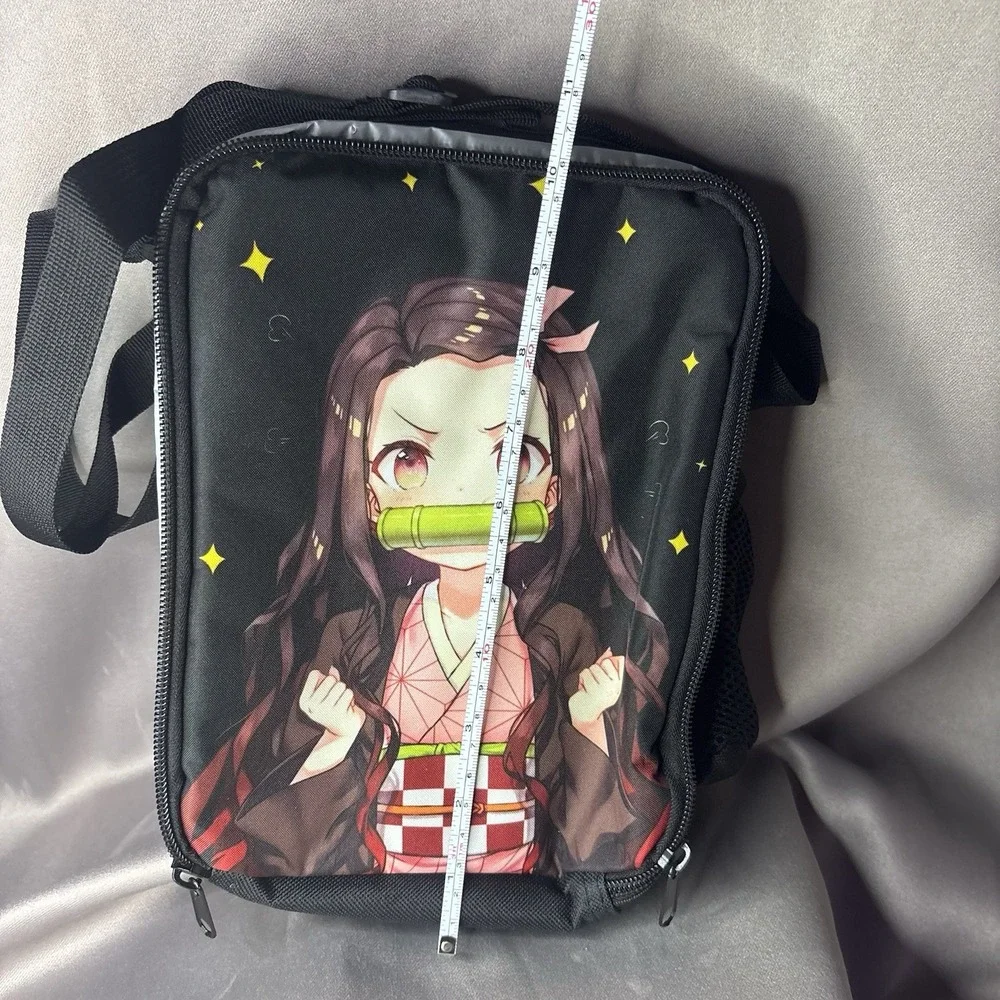 Demon Slayer Nezuko Kamado Insulated Lunch Bag Anime Crossbody Cooler Case Tote